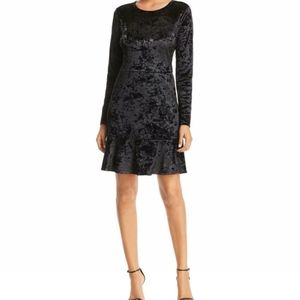 Michael Kors Black Velvet Mini Party Dress